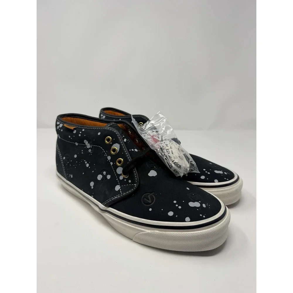 Vans OG Chukka Boot LX Shoes Mens Size 10 Black Splatter LQQK Studio Sneakers